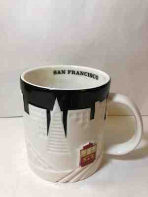 Starbucks Coffee San Francisco Skyline Collector Series Mug Cable Car Bridge  - Sold on eBay Dec, 17th 2019 for $22.49