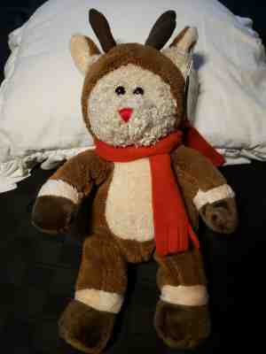 Starbucks Bearista Bear 2003 Christmas Rudolph Reindeer Red Scarf NWT - Sold on eBay Dec, 17th 2019 for $16.99