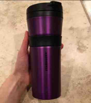 RARE Starbucks Stainless Coffee Tumbler Matte Purple 16 oz Double Wall Cup 2017 - Sold on eBay Dec, 17th 2019 for $55.00