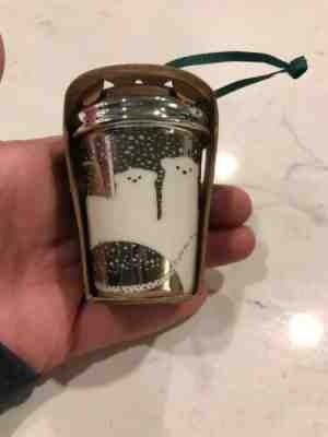 NEW!!!  STARBUCKS 2016 POLAR BEAR CHRISTMAS ORNAMENT - Sold on eBay Dec, 17th 2019 for $17.99