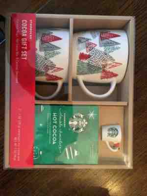 Starbucks 2 Large Coffee Cups Hot Cocoa Gift Set Holiday Boxed Cup Ornament New - Sold on eBay Dec, 16th 2019 for $20.60