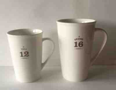 WONDERFUL STARBUCKS 2010 GRANDE 16 OZ & TALL 12 OZ COFFEE MUGS - Sold on eBay Dec, 16th 2019 for $33.99