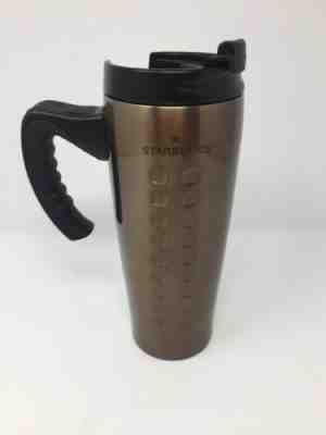 Starbucks 15 oz. Brown Bronze Stainless Steel Travel Tumbler Coffee Mug w/Handle - Sold on eBay Dec, 21st 2019 for $24.99