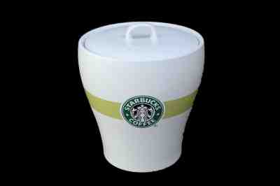 Starbucks Mermaid Coffee Canister Container Cookie Jar Lime Green  White - Sold on eBay Dec, 20th 2019 for $19.99