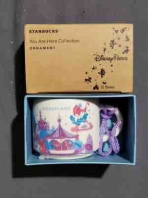 Starbucks Disney DISNEYLAND 2oz mug ORNAMENT 2nd Version, YAH You Are Here, NEW - Sold on eBay Dec, 20th 2019 for $24.95