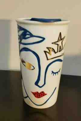 STARBUCKS 2016 Anniversary Ceramic Tumbler Siren Mermaid Swarovski Crystals10oz  - Sold on eBay Dec, 20th 2019 for $15.50
