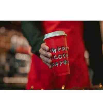 Lot 2 2019 Starbucks Red Reusable Hot Cup Grande 16 oz Plastic Coffee Holiday  - Sold on eBay Dec, 20th 2019 for $19.99