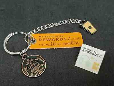 My Starbucks Rewards Keychain and Pin Limited Edition Thailand  - Sold on eBay Dec, 20th 2019 for $18.00