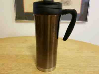 Starbucks 2011 Stainless Steel Brown Bi-Color Tumbler With Handle, 16 oz.  - Sold on eBay Dec, 20th 2019 for $22.95