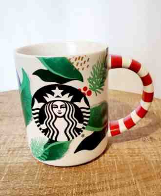 Starbucks Christmas Mug 2019 Holiday Siren Red Striped Handle  Limited Edition  - Sold on eBay Dec, 20th 2019 for $19.95