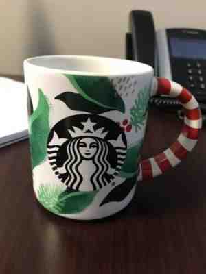 Starbucks Christmas Mug 2019 Holiday Siren Red Striped Handle  Limited Edition  - Sold on eBay Dec, 20th 2019 for $15.00