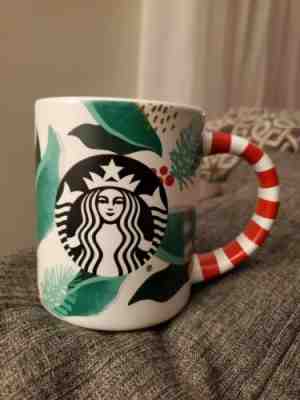 2019 Starbucks Christmas Mug Siren Red Striped Handle - Sold on eBay Dec, 20th 2019 for $25.00