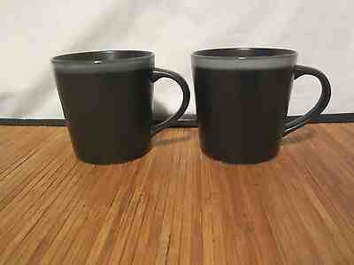 2 Starbucks Black with Blue / Green Strip 2009 Coffee Tea Cup Mug 16 oz - Sold on eBay Dec, 20th 2019 for $34.99