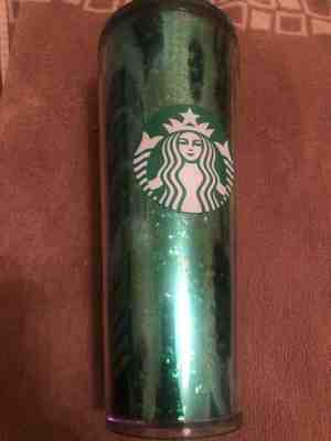 2019 STARBUCKS HOLIDAY SEASON MERCURY GLITTER GREEN PLASTIC COLD CUP TUMBLER - Sold on eBay Dec, 20th 2019 for $18.00