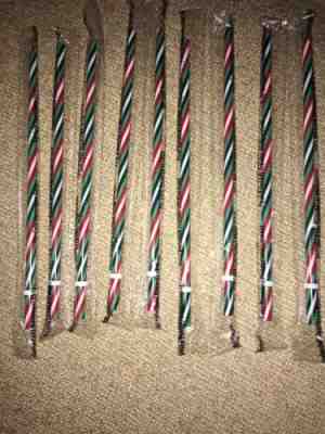 Starbucks Christmas Candystriped Venti Straws ~ 9~ New & Sealed In Factory Wrap - Sold on eBay Dec, 20th 2019 for $22.95