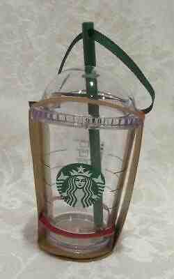 Starbucks Cold Cup Dome Lid with Straw Frappuccino Ornament New - Sold on eBay Dec, 20th 2019 for $20.00