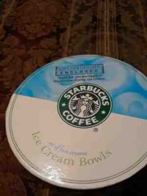 Set of 4 Starbucks Coffee 2007 Ice Cream Bowls 4 Diff Colors Original Box Unused - Sold on eBay Dec, 20th 2019 for $48.99