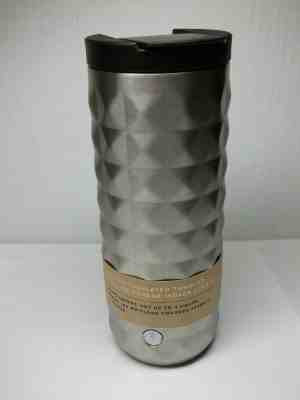 New Starbucks Vacuum insulated Silver Studded Stainless Steel Tumbler 16 oz - Sold on eBay Dec, 20th 2019 for $25.00
