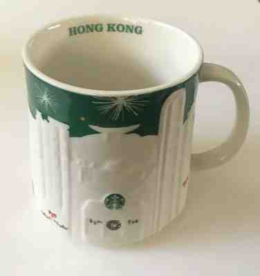 Starbucks Hong Kong Christmas Green 2015 Relief City Mug Series - Sold on eBay Dec, 20th 2019 for $39.95