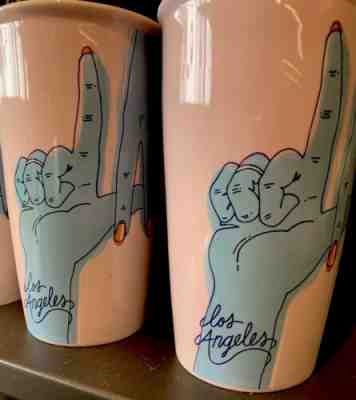 NEW Starbucks 2017 Lim.Ed. Blue LA Hands Los Angeles Tattoo Dodgers Mug/Tumb - Sold on eBay Dec, 20th 2019 for $47.00