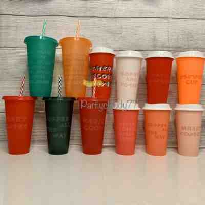 12 Starbucks Reusable Holiday Hot Cold Cups Including Limited Edition Red Cup - Sold on eBay Dec, 20th 2019 for $58.00