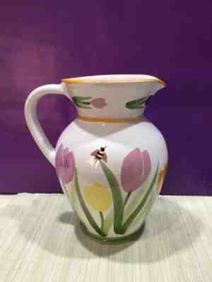Vintage Starbucks Tulip Ceramic Hand Painted Pitcher Made In Hungary - Sold on eBay Dec, 20th 2019 for $36.99