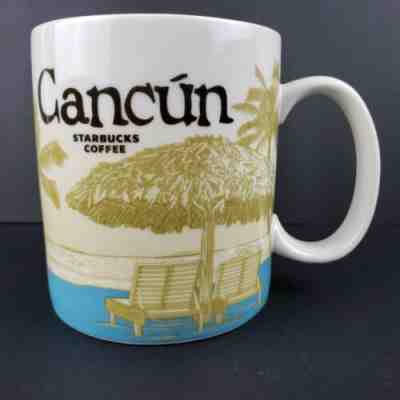 Starbucks Mug Cancun Mexico Global Icon Series 16 Oz 2012 Coffee Cup Beach Scene - Sold on eBay Dec, 20th 2019 for $16.00