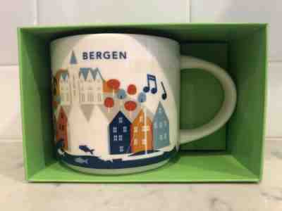 Starbucks BERGEN NORWAY Mug You Are Here YAH - Sold on eBay Dec, 20th 2019 for $64.99