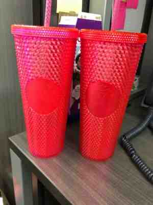Starbucks Tumbler Studded Pink Christmas Holiday 2019 24 Ounces - Sold on eBay Dec, 20th 2019 for $25.00