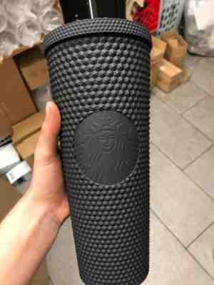 Starbucks Studded Matte Black Tumbler Cold Cup Limited Edition Fall 2019 - Sold on eBay Dec, 20th 2019 for $82.00