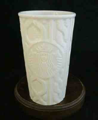 STARBUCKS 2016 SIREN WHITE CABLE KNIT SWEATER INSULATED TRAVEL MUG TUMBLER - Sold on eBay Dec, 20th 2019 for $30.00
