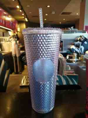 Starbucks Platinum Iridescent Studded Cold Cup Tumbler 2019 Holiday - Sold on eBay Dec, 20th 2019 for $29.00