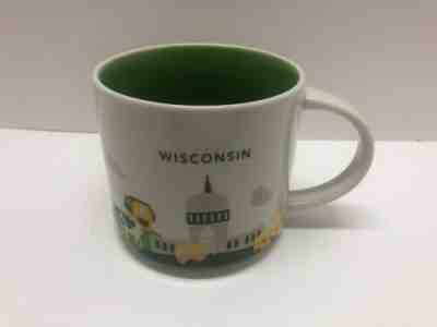 Starbucks Wisconsin Coffee Mug You Are Here Collection 14oz 2014 YAH - Sold on eBay Dec, 19th 2019 for $18.71