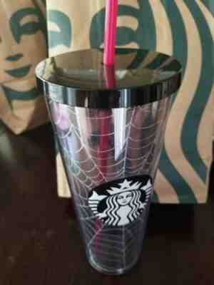 Starbucks Fall Halloween 2019 Silver Glitter Spider Web Tumbler Limited Edition - Sold on eBay Dec, 19th 2019 for $35.99