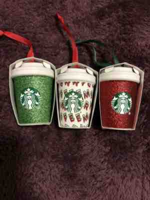 Starbucks 2019 Christmas Ornaments-set Of 3-NWT - Sold on eBay Dec, 19th 2019 for $28.99