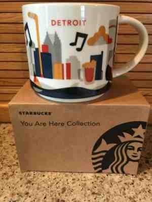 Starbucks Mug Detroit YAH You Are Here 14oz NEW  - Sold on eBay Dec, 19th 2019 for $29.99