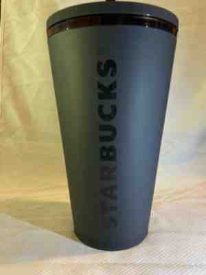 Starbucks Matte Black Tumbler Cold Cup 16oz Grande BRAND NEW - Sold on eBay Dec, 19th 2019 for $30.99