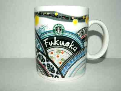 Starbucks Fukuoka City JAPAN Limited Yatia Design Coffee Mug Cup 2014 - Sold on eBay Dec, 19th 2019 for $36.99