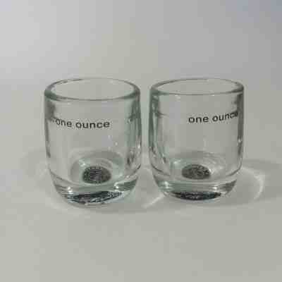 Starbucks One Ounce Espresso Shot Glasses Set 2 Mermaid Logo Glass Coffee - Sold on eBay Dec, 19th 2019 for $19.95