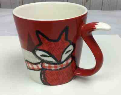 Starbucks 2016 Holiday Christmas Mug/Cup Red Fox With Scarf Size 12 oz.  - Sold on eBay Dec, 19th 2019 for $20.30