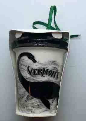 Starbucks HTF 2017 Vermont to-go cup ceramic ornament - NEW - free US shipping - Sold on eBay Dec, 19th 2019 for $18.00