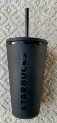 NEW Starbucks 2019 Holiday Tumbler Black Matte Grande Logo 16oz - Sold on eBay Dec, 19th 2019 for $29.95