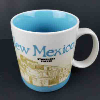 Starbucks New Mexico 2012 Coffee Mug 16 oz. Buildings Teal  - Sold on eBay Dec, 19th 2019 for $25.60