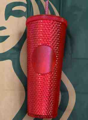 New Starbucks Pink Studded Cold Cup Tumbler Christmas 2019 Glitter *In Hand* - Sold on eBay Dec, 19th 2019 for $29.99