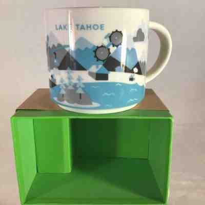 Starbucks Lake Tahoe Coffee Mug Cup 2015 You Are Here City 14 fl oz Box SKU - Sold on eBay Dec, 19th 2019 for $22.22