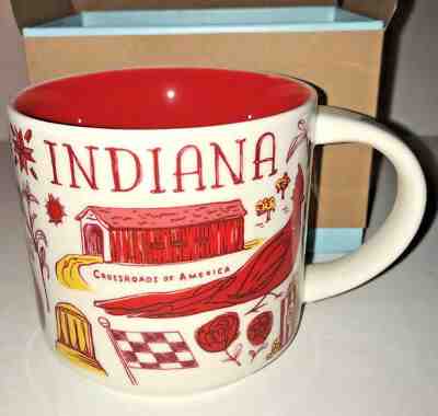 Starbucks Mug (NEW) "Been There Series" - INDIANA --14oz--w/ box - Sold on eBay Dec, 19th 2019 for $29.95