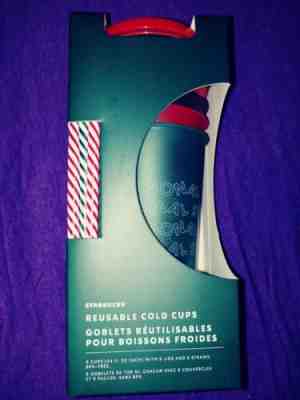 Starbuck Holiday Reusable Cold Cups & Straws Package Of 5 Christmas 2019 - Sold on eBay Dec, 19th 2019 for $19.97