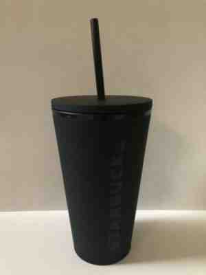 Starbucks Holiday Black Matte Tumbler Grande Starbucks Matte Black Coffee Cup 16 - Sold on eBay Dec, 19th 2019 for $28.99