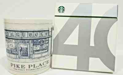 Starbucks Large Coffee Cup Pike Place 2007 18fl oz 40th Anniversary 2 CD  - Sold on eBay Dec, 19th 2019 for $40.00