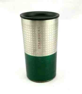 Starbucks 8 oz Stainless Steel Small Tumbler Green & Silver 2012 Year Travel Mug - Sold on eBay Dec, 19th 2019 for $21.23